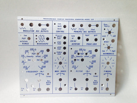 259 front panel (for DIY kit)