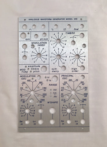 25S front panel (for DIY kit)