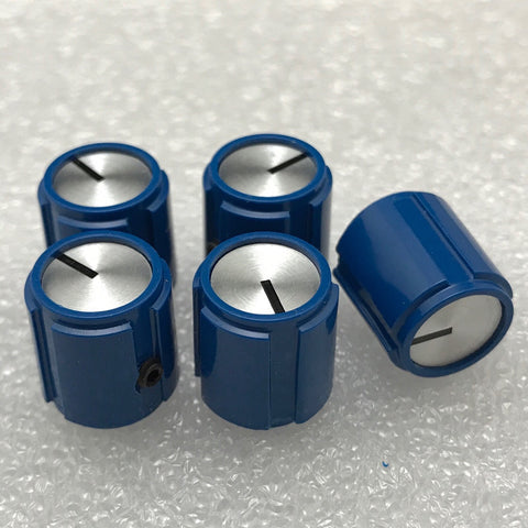 Rogan "Alpha" series knobs, Small Blue Unskirted (pack of 5)
