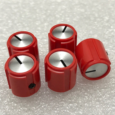 Rogan "Alpha" series knobs, Small Red Unskirted (pack of 5)